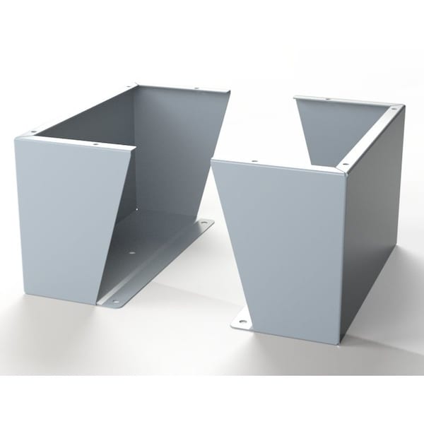 Floor Stand Kit, 12 in. H x 20 in. W x 9.12 in. L, Carbon Steel, 1 PR